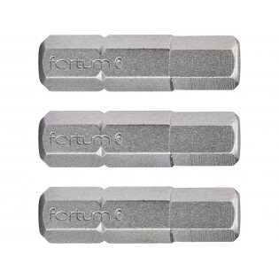 Сет битови imbus, 3пар.H 6x25mm, S2, FORTUM